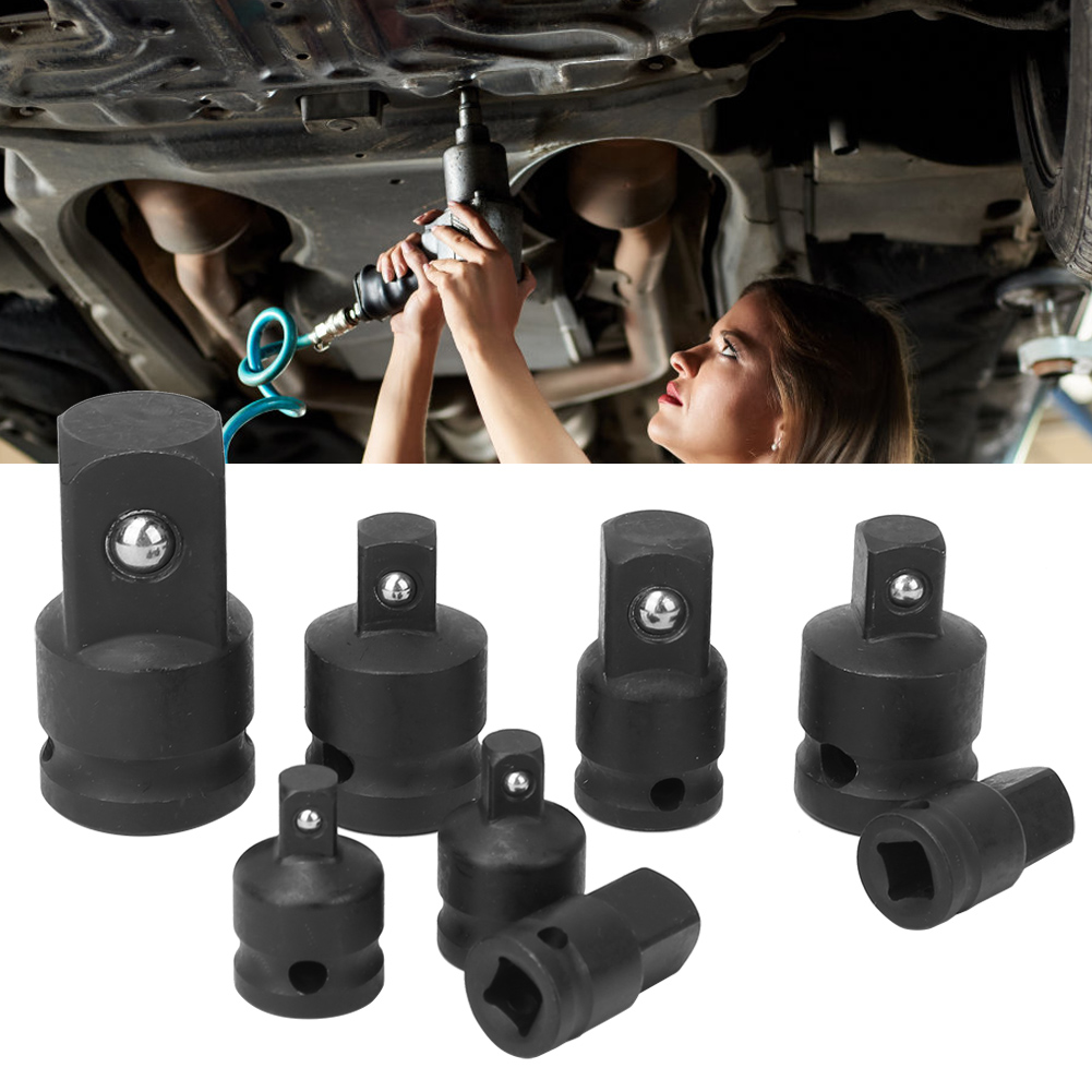 8-teiliges Schwarzes Steckschlüssel-adapter- Und Reduzierstückset Für Crv-schlagschrauber