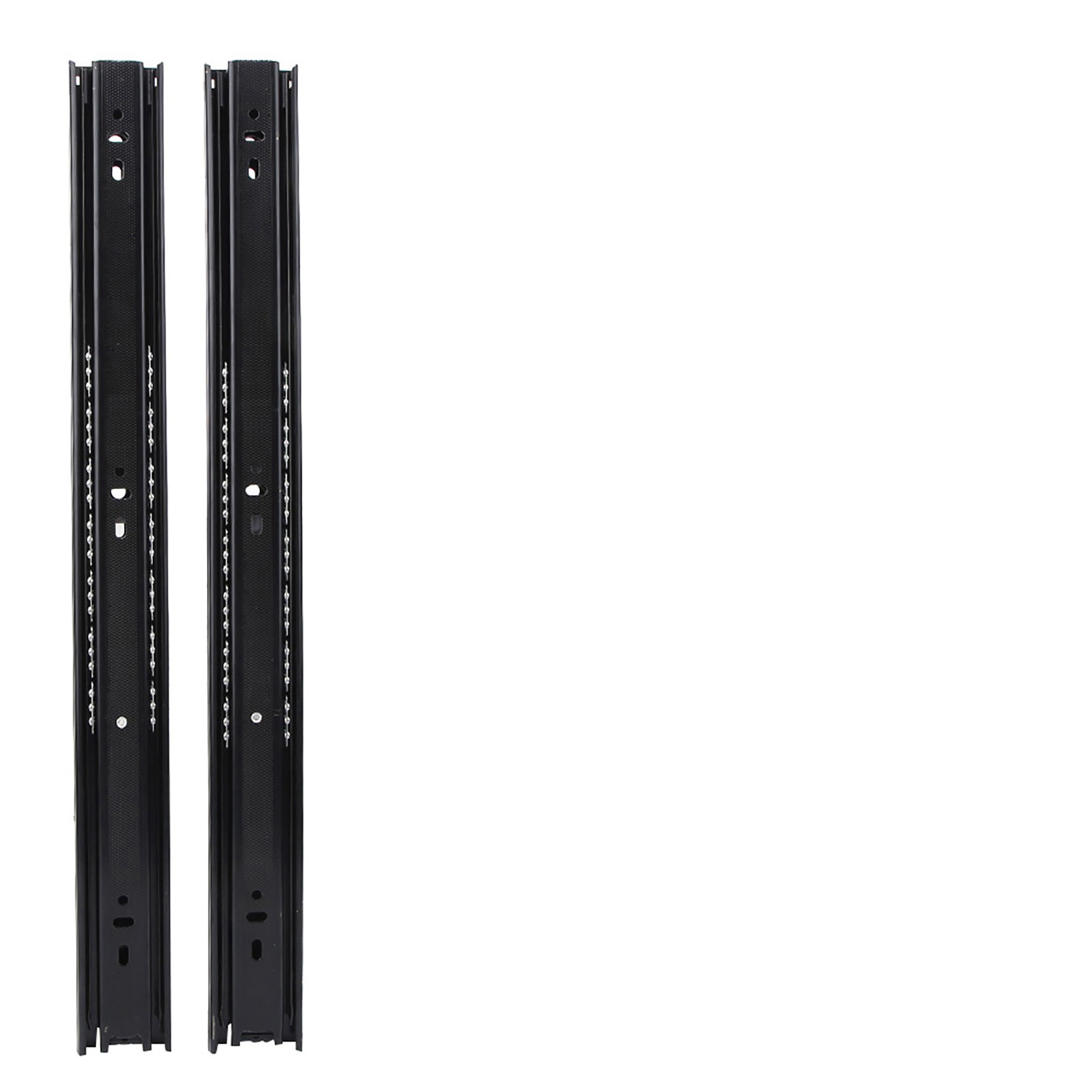 Schubladenschienen 30,5 Cm (12 Zoll), 3-teilig, Kugelgelagert, Flexibel, Schwarz