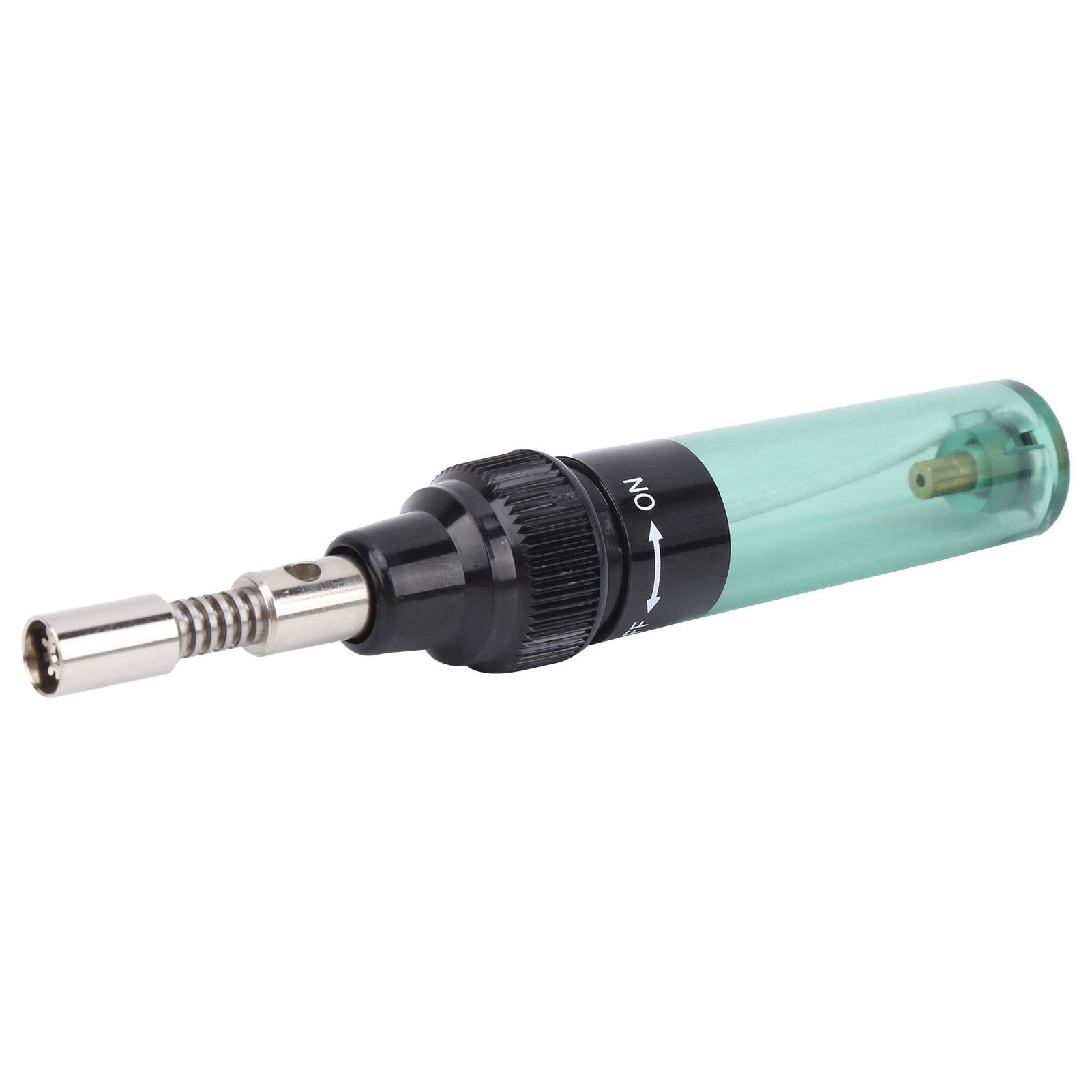 Mt-100 8ml Gaslötkolben, Tragbar, Großes Füllvolumen, Schweißpistole, Transparent, Grün
