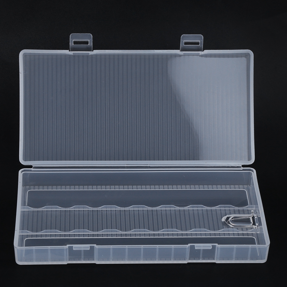 Tragbare, Transparente Aufbewahrungsbox Aus Pp Für 18650-batterien Mit Haken
