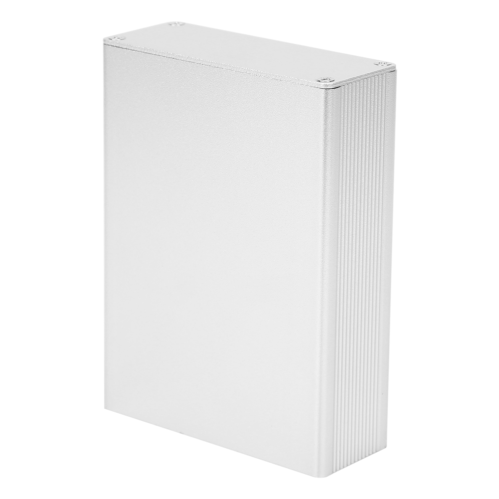Aluminium-projektgehäuse Mit Integrierter, Mattsilberner Leiterplatten-anschlussdose Für Elektronik-bastelprojekte, 29 X 74 X 100 Mm