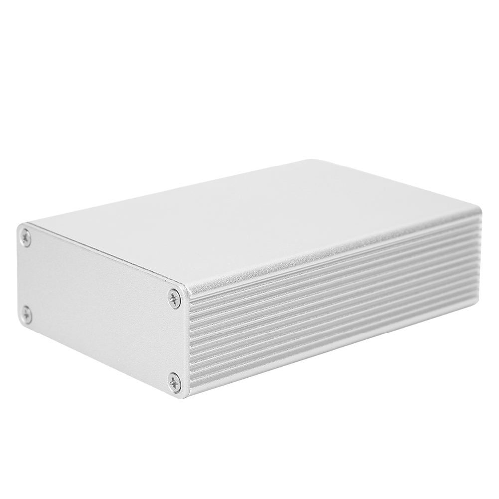 Aluminium-projektgehäuse, Matt Silber, 27 X 66 X 100 Mm, Für Elektronik-bastelprojekte, Zur Wärmeableitung