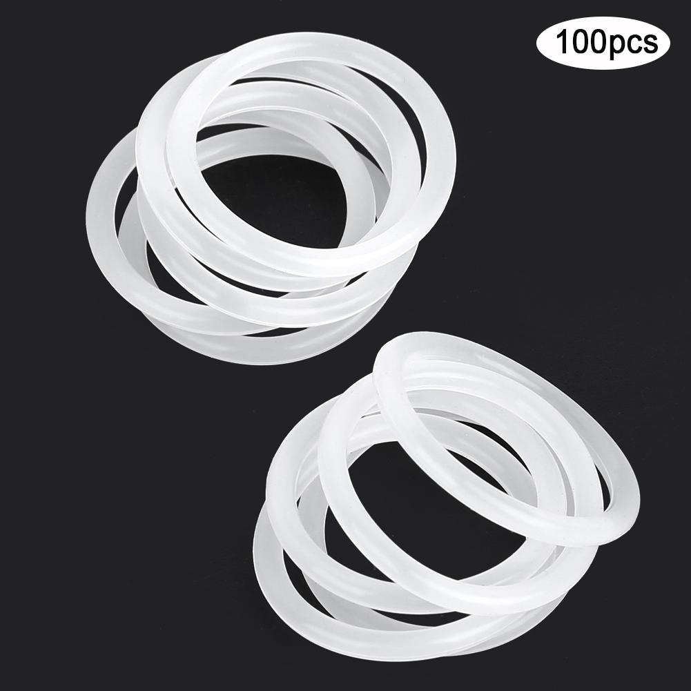 100 Silikon-o-ringe, Weiß, Hochtemperaturbeständig, Wasserdicht, Mit Dichtungsscheibe, 32 X 3 Mm