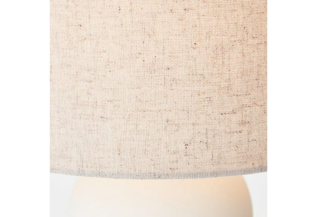 LeGer Home by Lena Gercke Tischleuchte Malu, ohne Leuchtmittel, max. 40W, Leinenschirm, Keramik, Höhe: 37,5 cm, Ø 22 cm