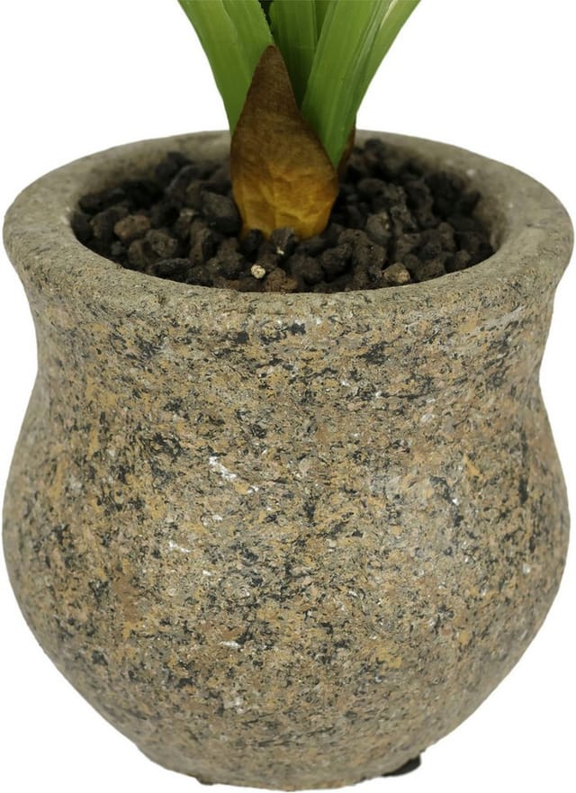 Kunstblume Kunstblume Schmetterling Orchidee mit Keramiktopf, I.GE.A., Höhe 38 cm, Mit Blätter Luftwurzeln Blume Kunstorchidee Phalaenopsis Kunstpflanze