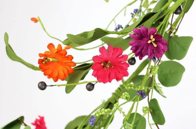 Kunstranke Künstliche Blütengirlande, I.GE.A., Höhe 150 cm, Margerite Gänseblümchen Ranke Girlande Deko AST Rebe