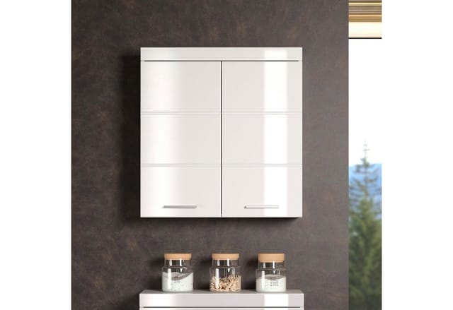 welltime Hängeschrank Avena Badschrank breit mit verstellbaren Böden - Maße (B/T/H) 73/23/77 cm
