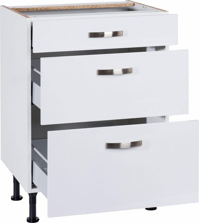 KOCHSTATION Unterschrank KS-Cara Breite 60 cm, mit Vollauszügen und Soft-Close-Funktion
