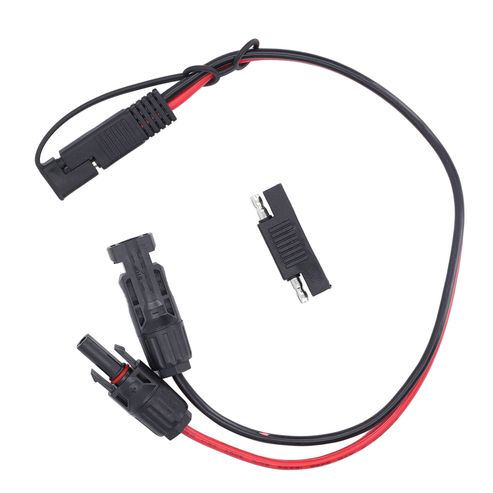 12awg Pvc- Und Kupfer-solarpanel-anschlusskabel, Sae-adapter Für Motorrad-solarpanels
