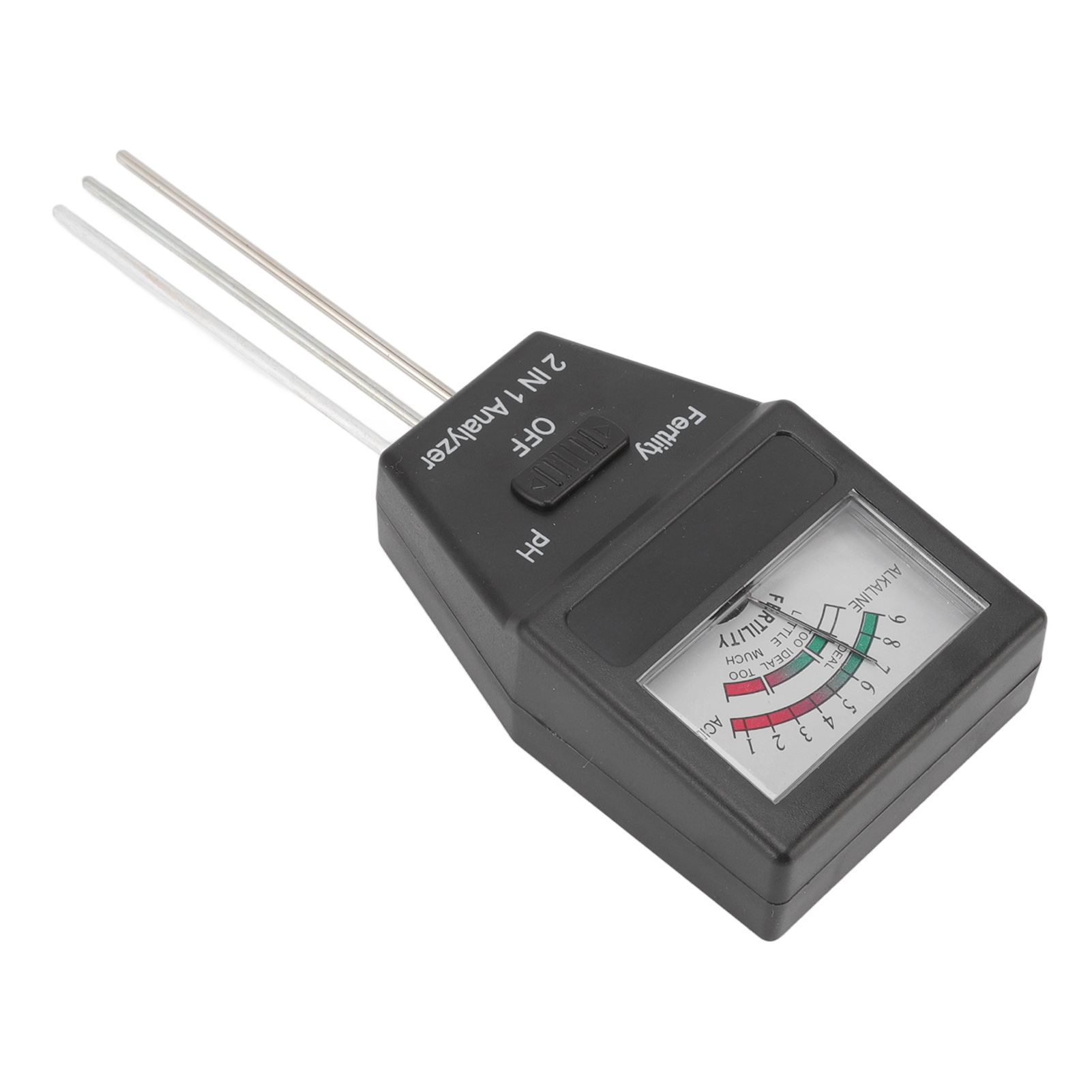2-in-1-boden-ph-meter, Bodenfruchtbarkeitstester Mit 3 Sonden Für Haus, Garten, Rasen, Landwirtschaft, Innen- Und Außenbereich