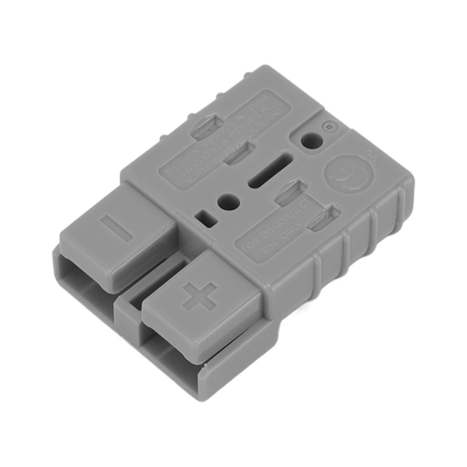 50a 600v Zweipoliger Hochstromstecker Für Solarstromversorgungssystem Mit Zwei Batterien, Grau