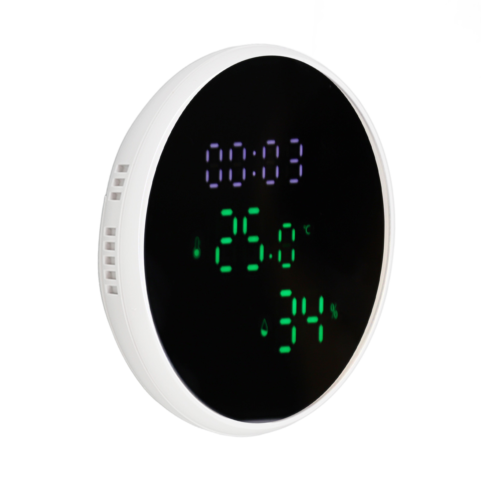 Wlan-thermometer, Hygrometer, Hohe Genauigkeit, Sprachsteuerung, Intelligenter Temperatur- Und Feuchtigkeitssensor Mit Led Für Zuhause Und Büro
