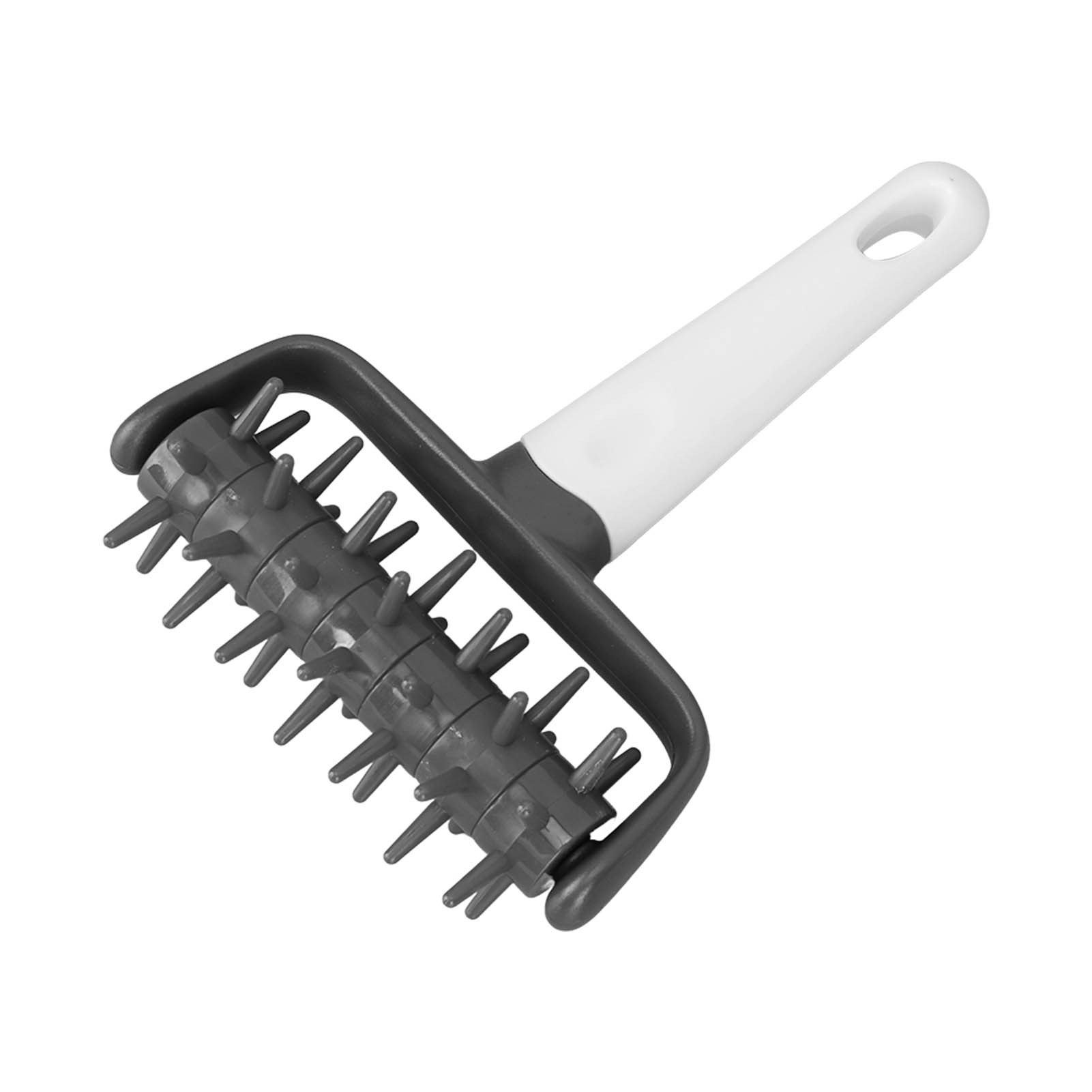 Anti-blasen-pizzateigroller, Teigausrollwerkzeug Mit Spikes Für Dichte Pizzen, Grau