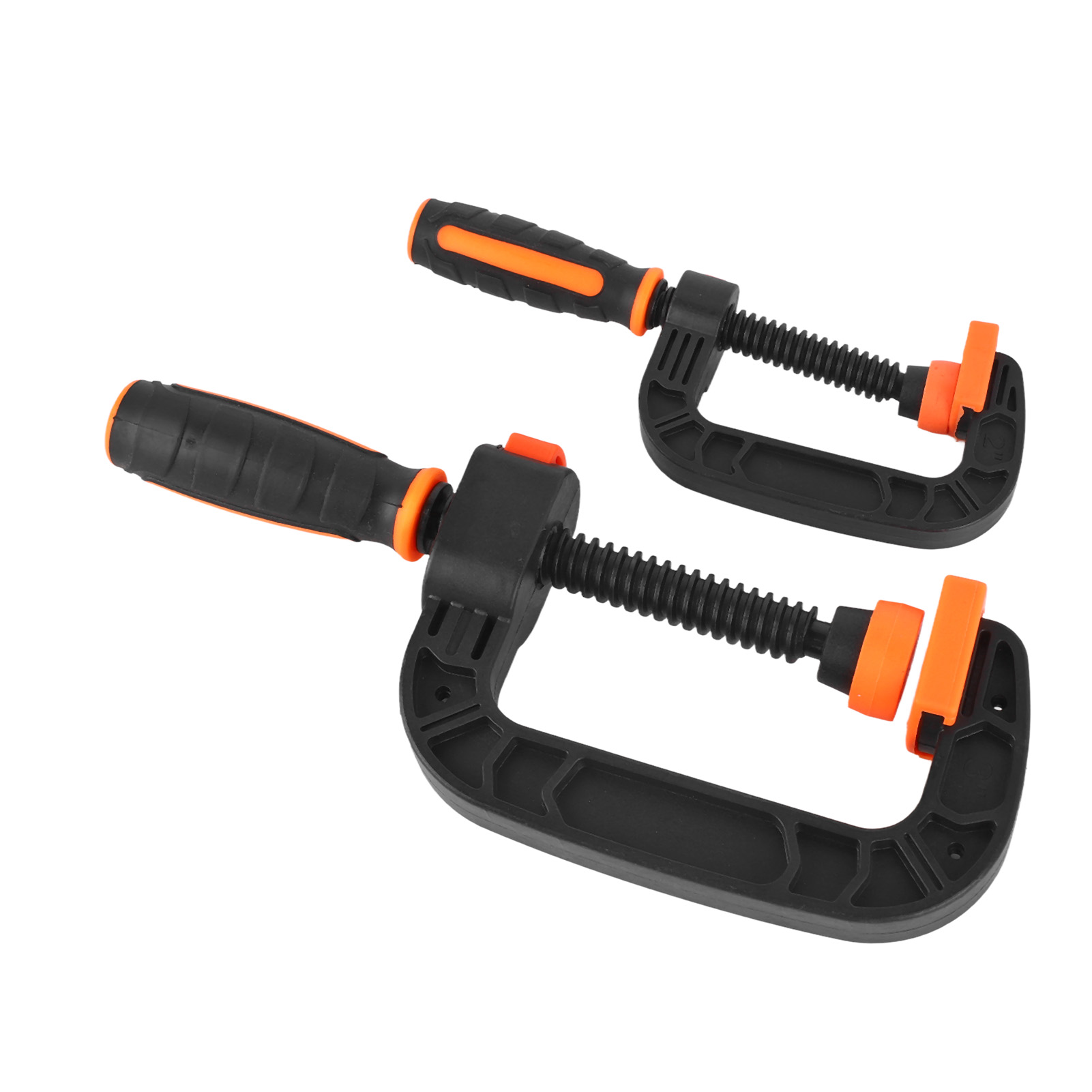 C-klemmen, 2 Stück, 2 Zoll/3 Zoll, Verstellbar, Schnellverschluss, Rutschfest, Ergonomisch, Für Schreinerarbeiten Und Heimwerkerprojekte.