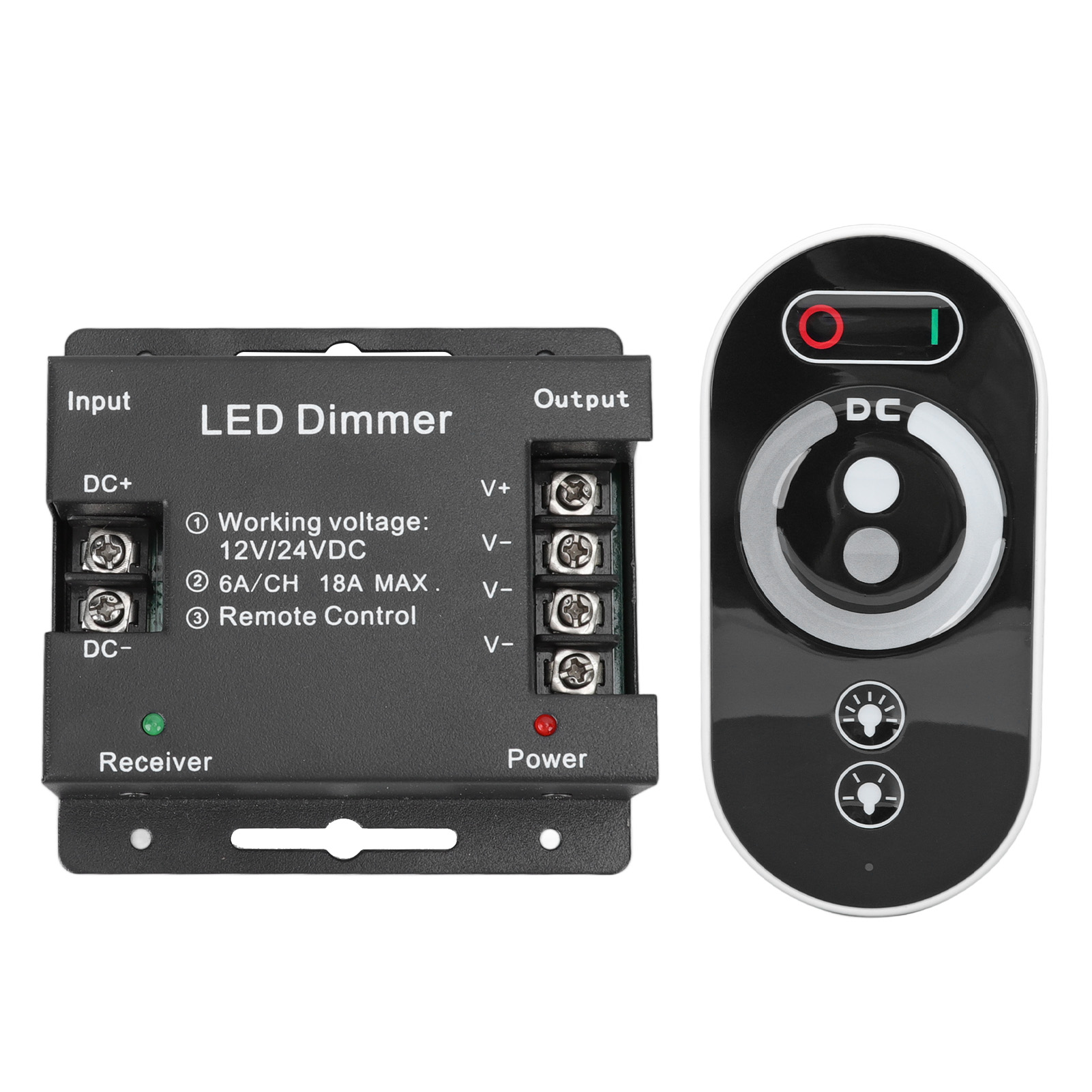 Kabelloser Led-dimmer Mit Rf-touch-funktion, Fernbedienung Für Led-beleuchtung, Dimmsteuerung Für 12 V Und 24 V Gleichstrom Für Led-streifen