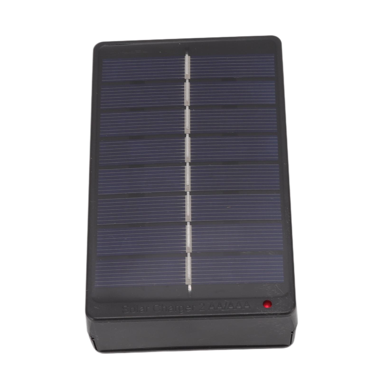 Batterieladegerät Mit Solarpanel, 1w 4v Ladebox Für Aa-, Aaa- Und 1,2v-batterien, Outdoor-artikel