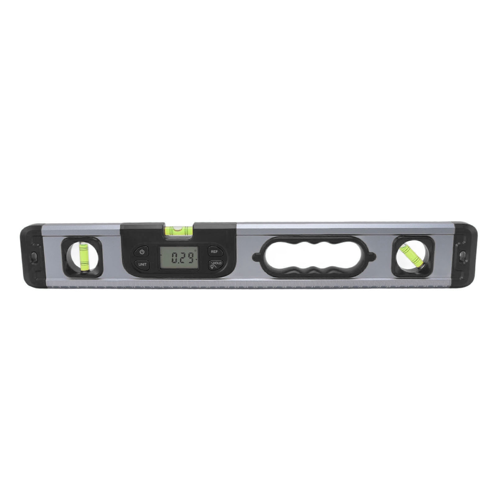 Professionelle Elektronische Digitalwasserwaage Aus Aluminiumlegierung, 4x90° Und 2x180°, Schwarz