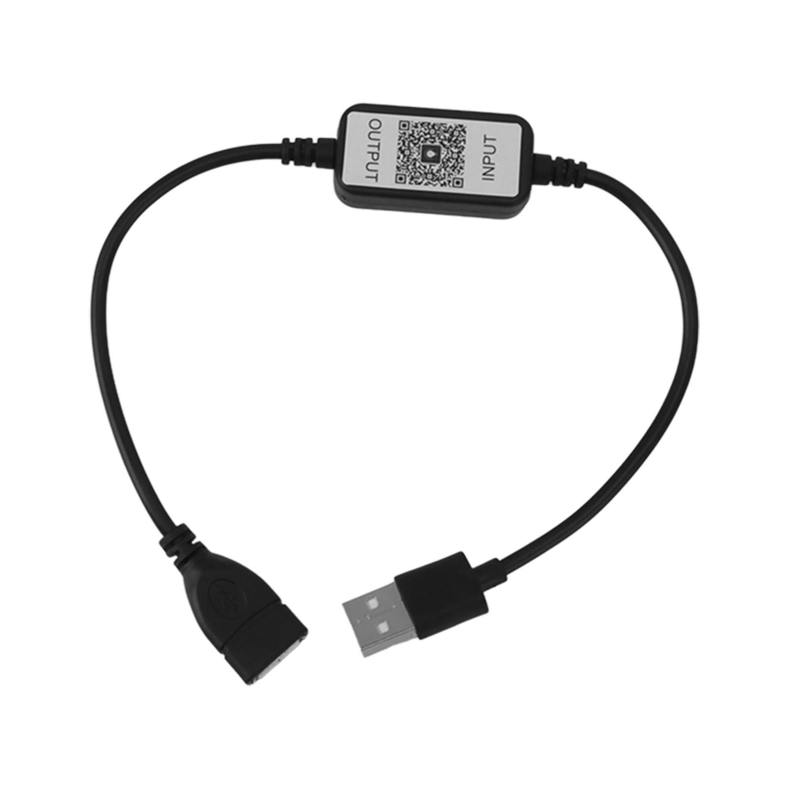 Bluetooth-usb-funkdimmer Ip44 Für Einfarbige Led-streifen, 433 Hz, Schwarz