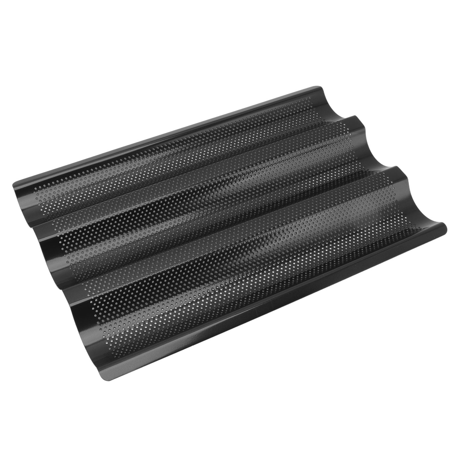 U-förmige Baguetteform Aus Edelstahl, Gleichmäßige Hitzeverteilung, Perforiertes Design, Backform Für Französisches Brot, Ideal Für Selbstgemachte Baguettes