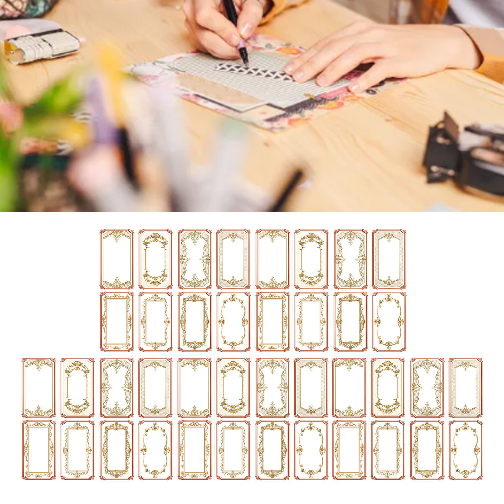 Scrapbooking-haftnotizen, Multifunktional, Exquisit, Dekorativ, Selbstklebend, Zum Selbermachen, Typ 1