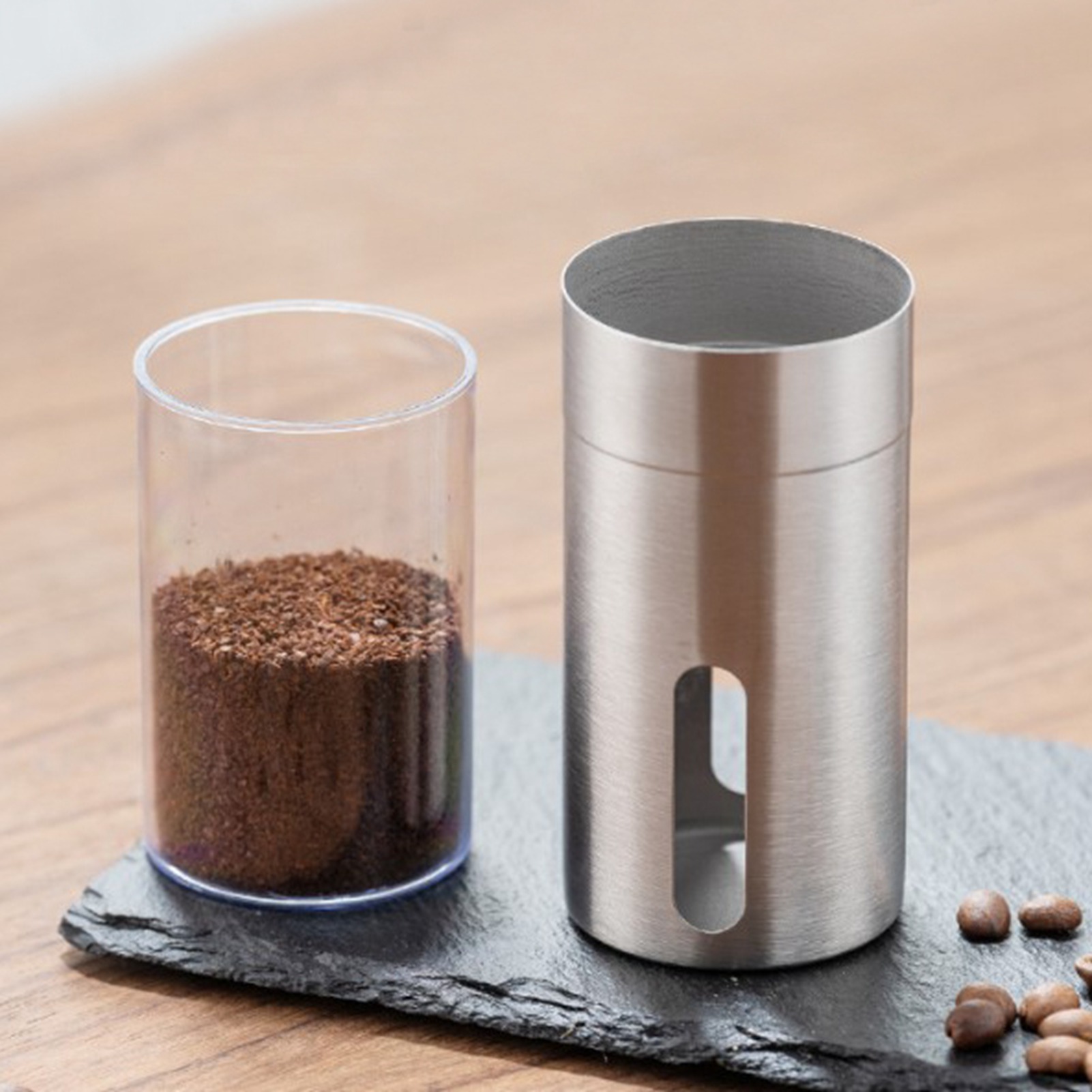 Manuelle Kaffeemühle Aus Edelstahl Für Kaffeebohnen, Geeignet Für French-press-filterkaffeemaschinen