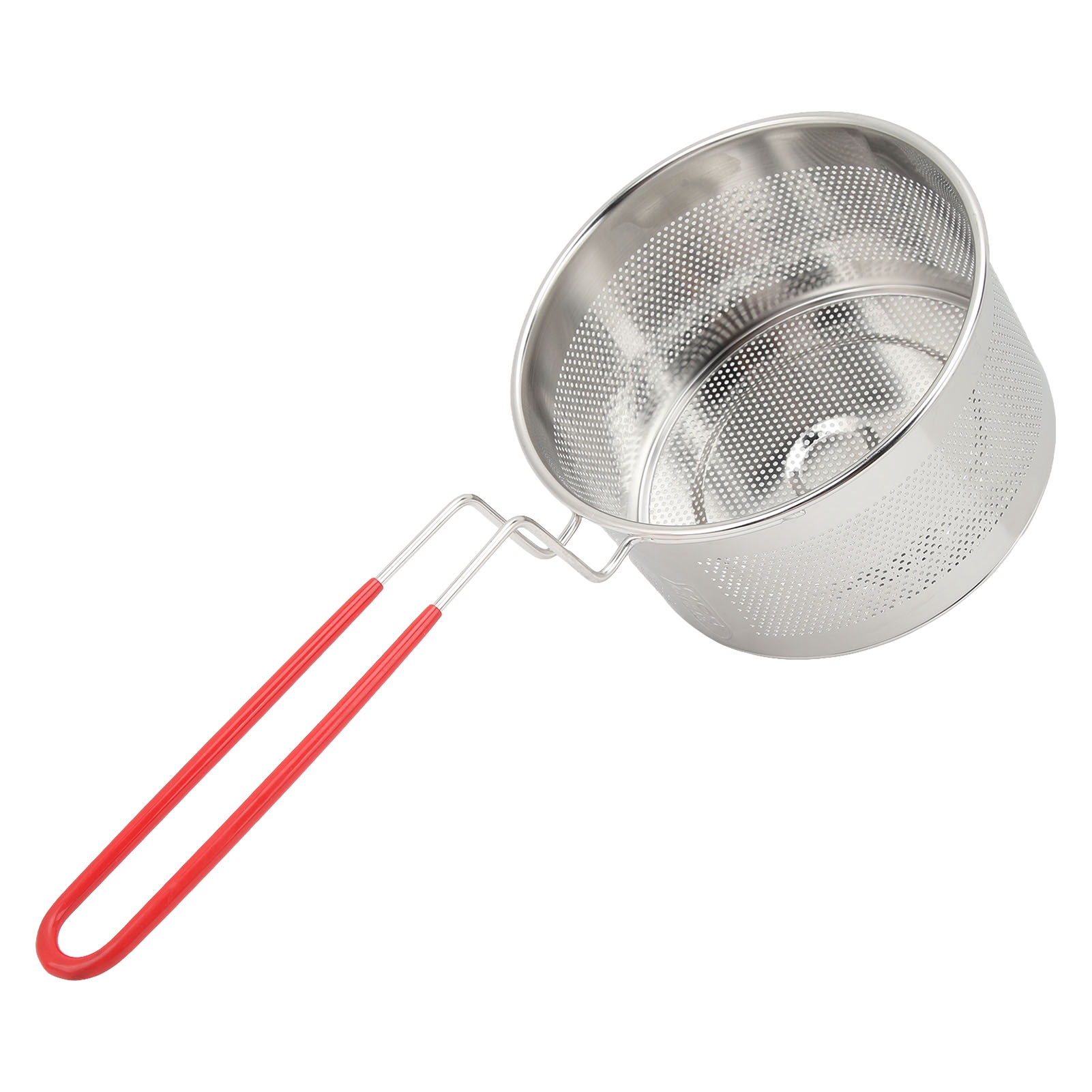 Runder Frittierkorb Aus Edelstahl 304 Mit Griff Für Pommes Frites, Zwiebelringe, Hähnchen Und Pasta, Klein, 16 Cm