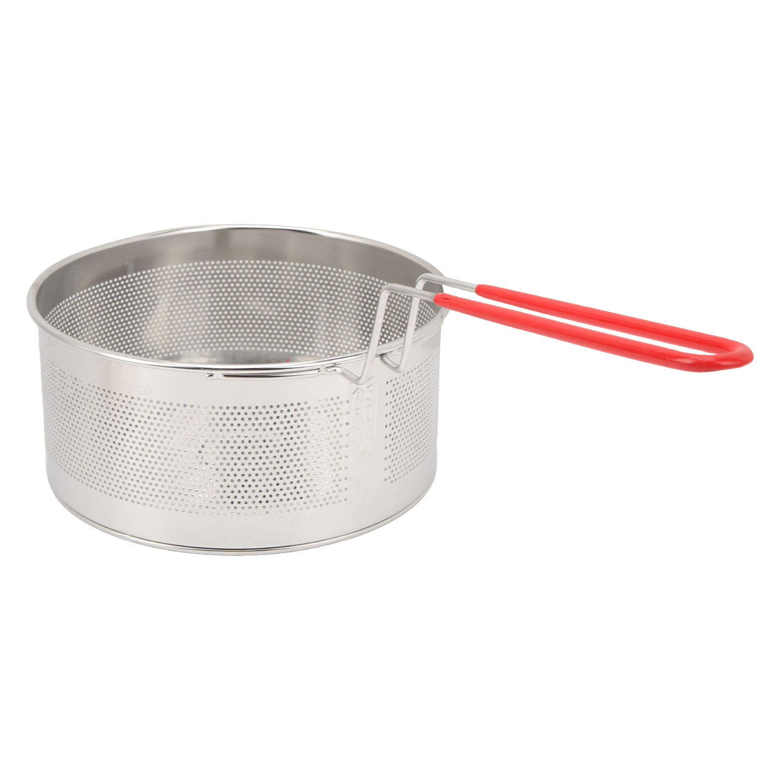 Runder Frittierkorb Aus Edelstahl 304 Mit Griff Für Pommes Frites, Zwiebelringe, Hähnchen Und Pasta, Groß, 19,8 Cm