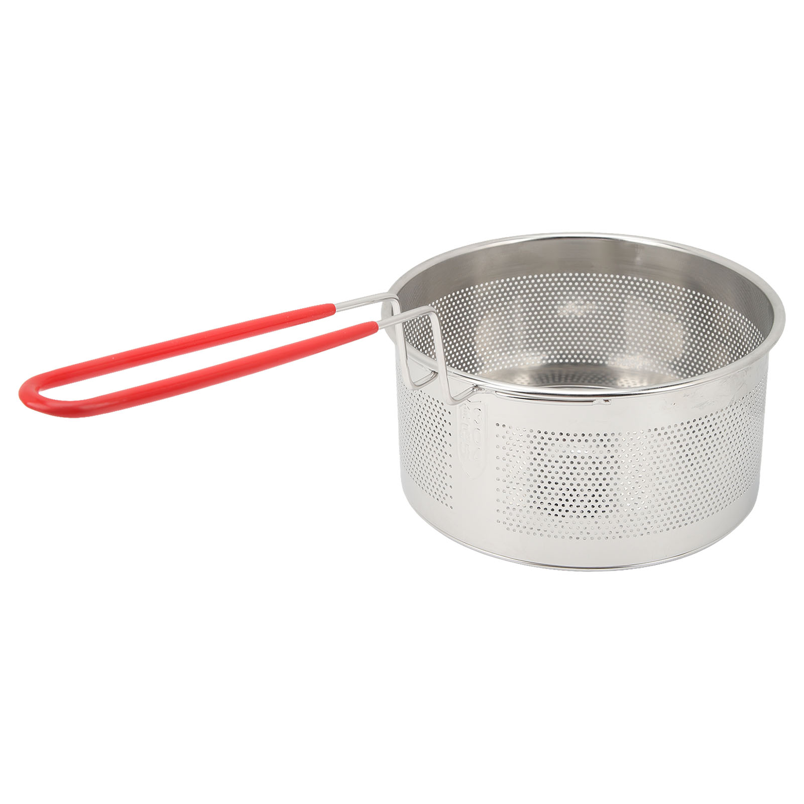 Runder Frittierkorb Aus Edelstahl 304 Mit Griff Für Pommes Frites, Zwiebelringe, Hähnchen Und Pasta, Mittelgroß, 18 Cm