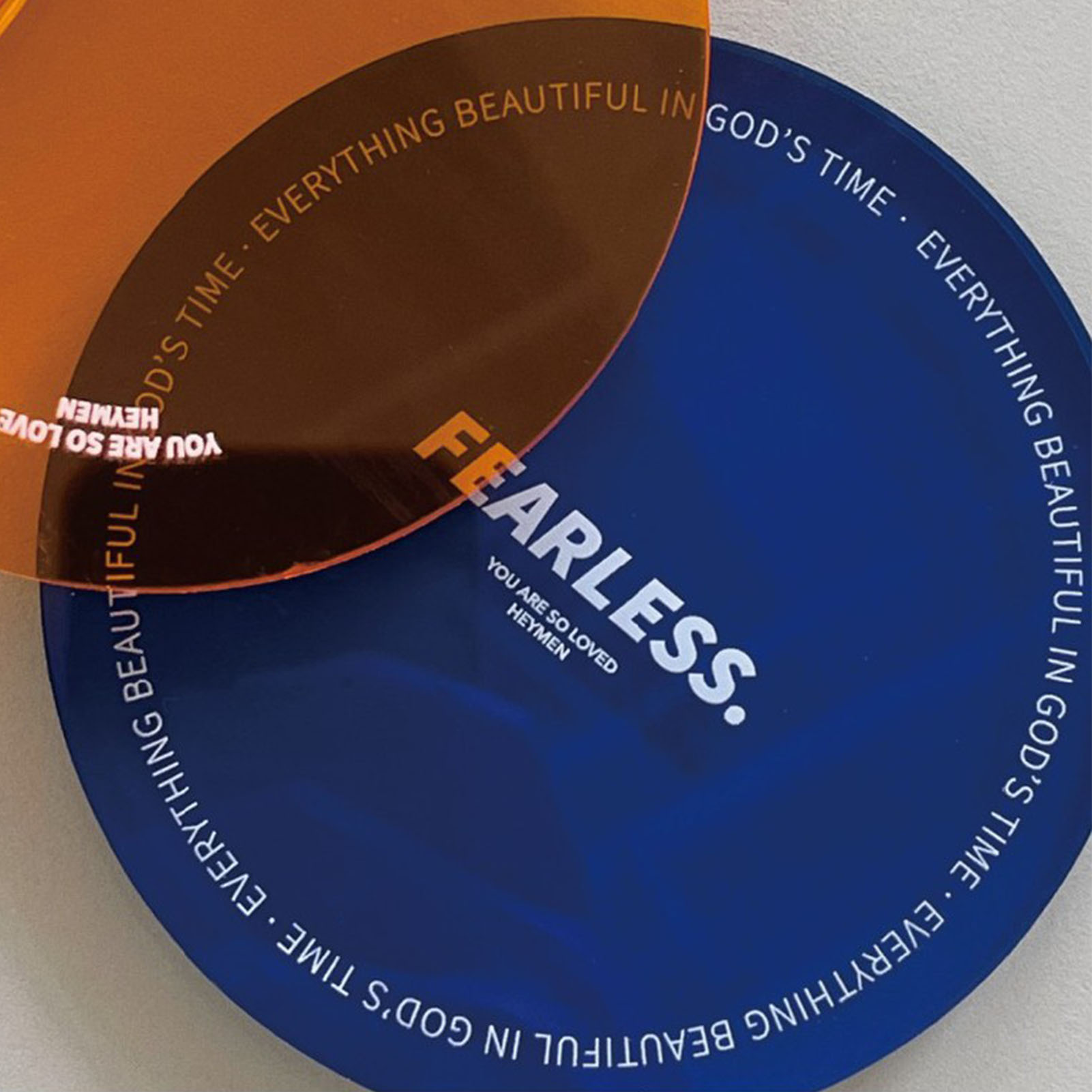 Minimalistische, Wärmeisolierende, Dekorative Acryl-untersetzer Für Werbung, Wohnaccessoires, Blau