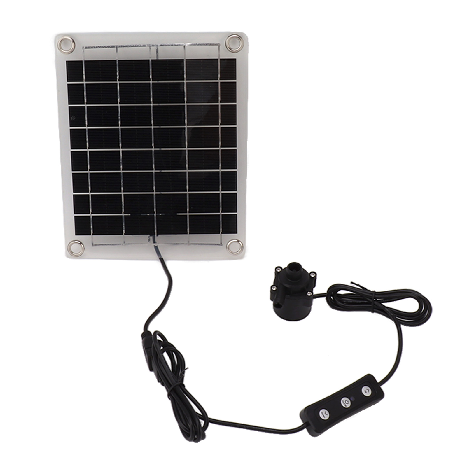 20-w-solarwasserpumpen-set, Tauchfähig, Zur Bewässerung Von Teichen, Springbrunnen Und Vogeltränken, Wassermenge Per Schalter Einstellbar