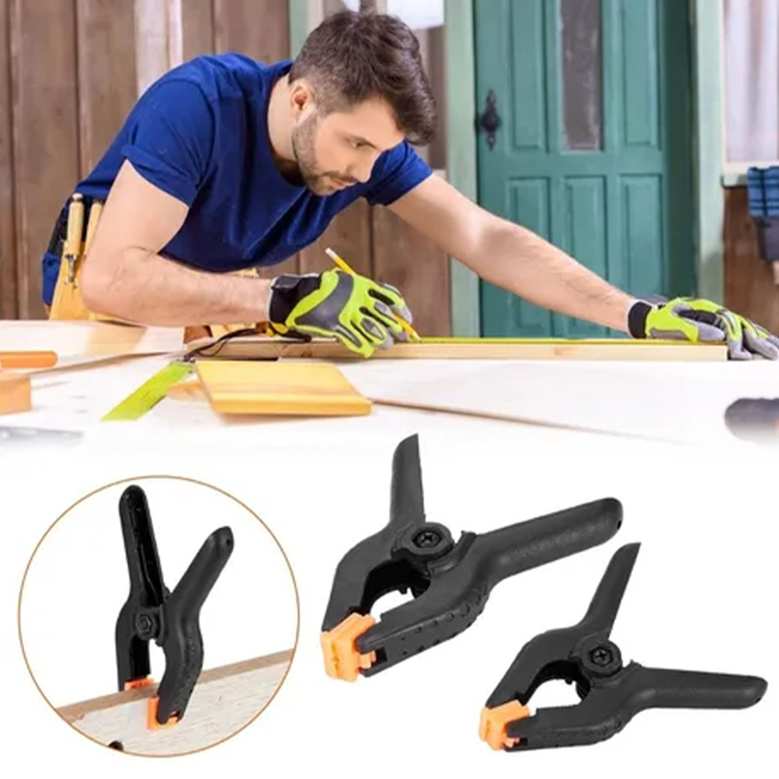 10er-pack 3-zoll-federklemmen Von Forse – Starke Federklemmen Für Holzbearbeitung Und Fotografie