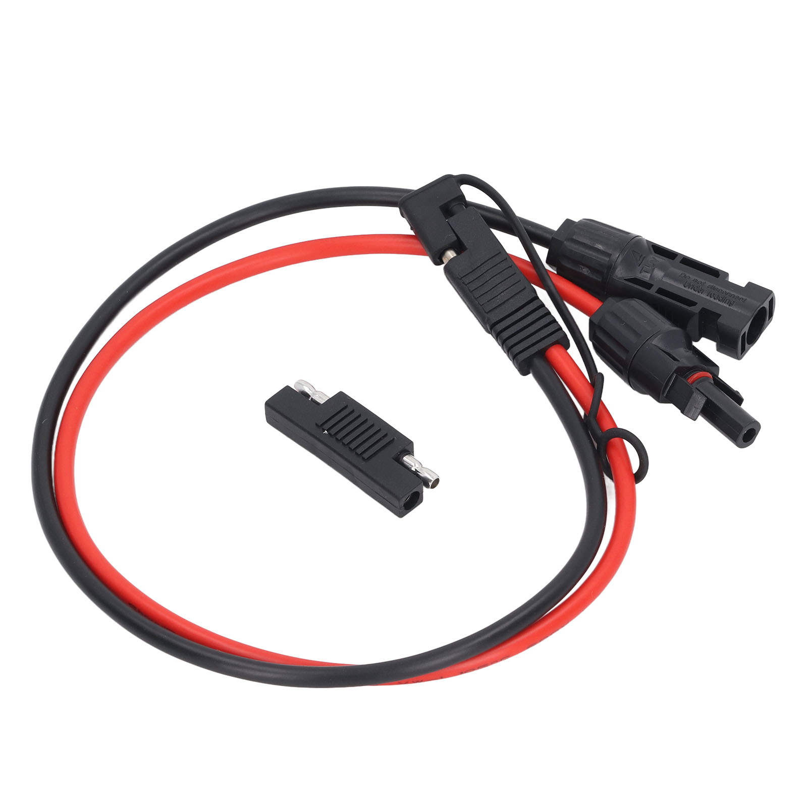 Sae-solarmodul-adapterkabel, Pv-stecker, Solarverlängerungskabel Mit Wasserdichter Kappe, 10 Awg, 0,60 M