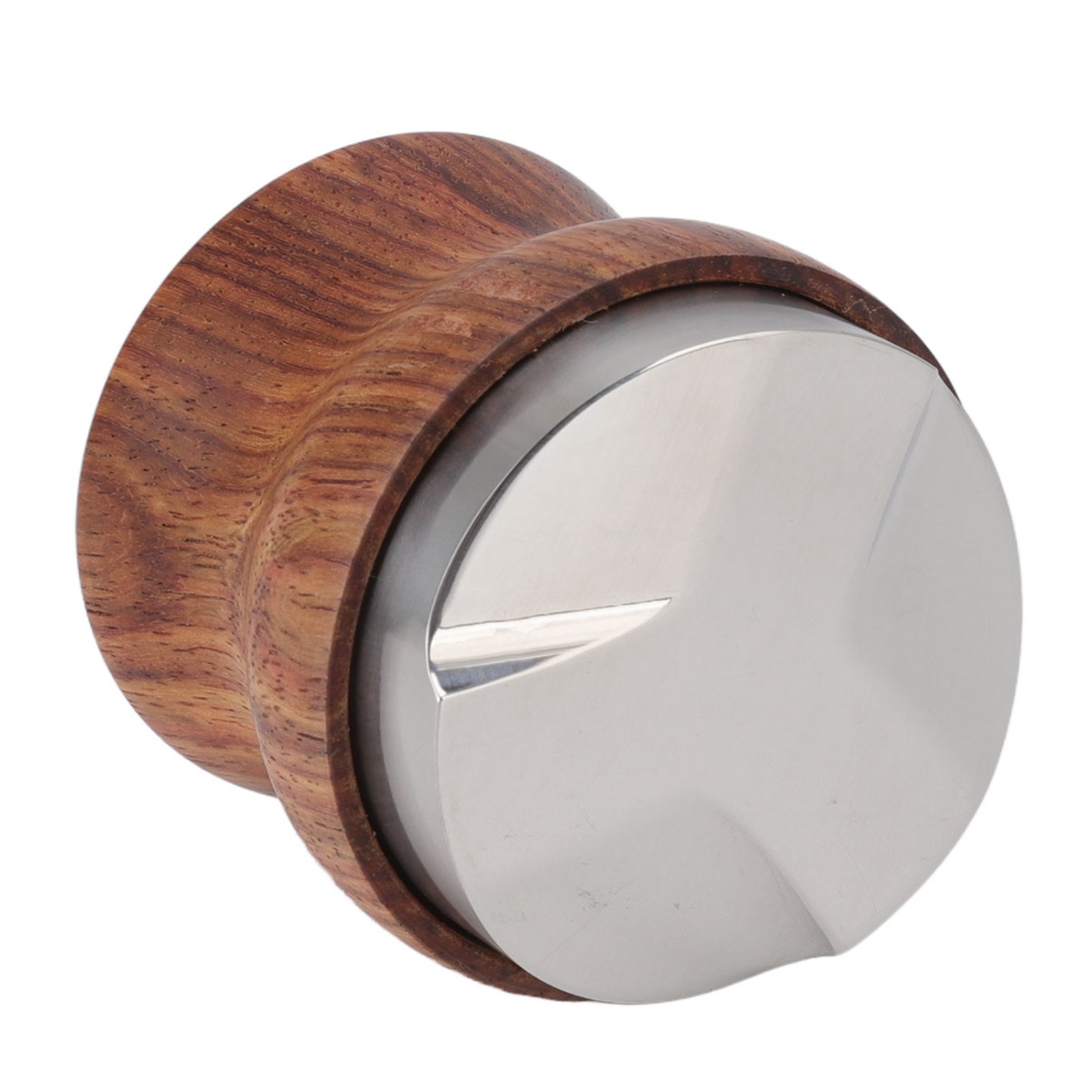 Kaffeespender Aus Edelstahl, Kaffeetamper Aus Rosenholz, Füllstandsanzeige Für Kaffeezubehör, 58 Mm / 2,3 Zoll