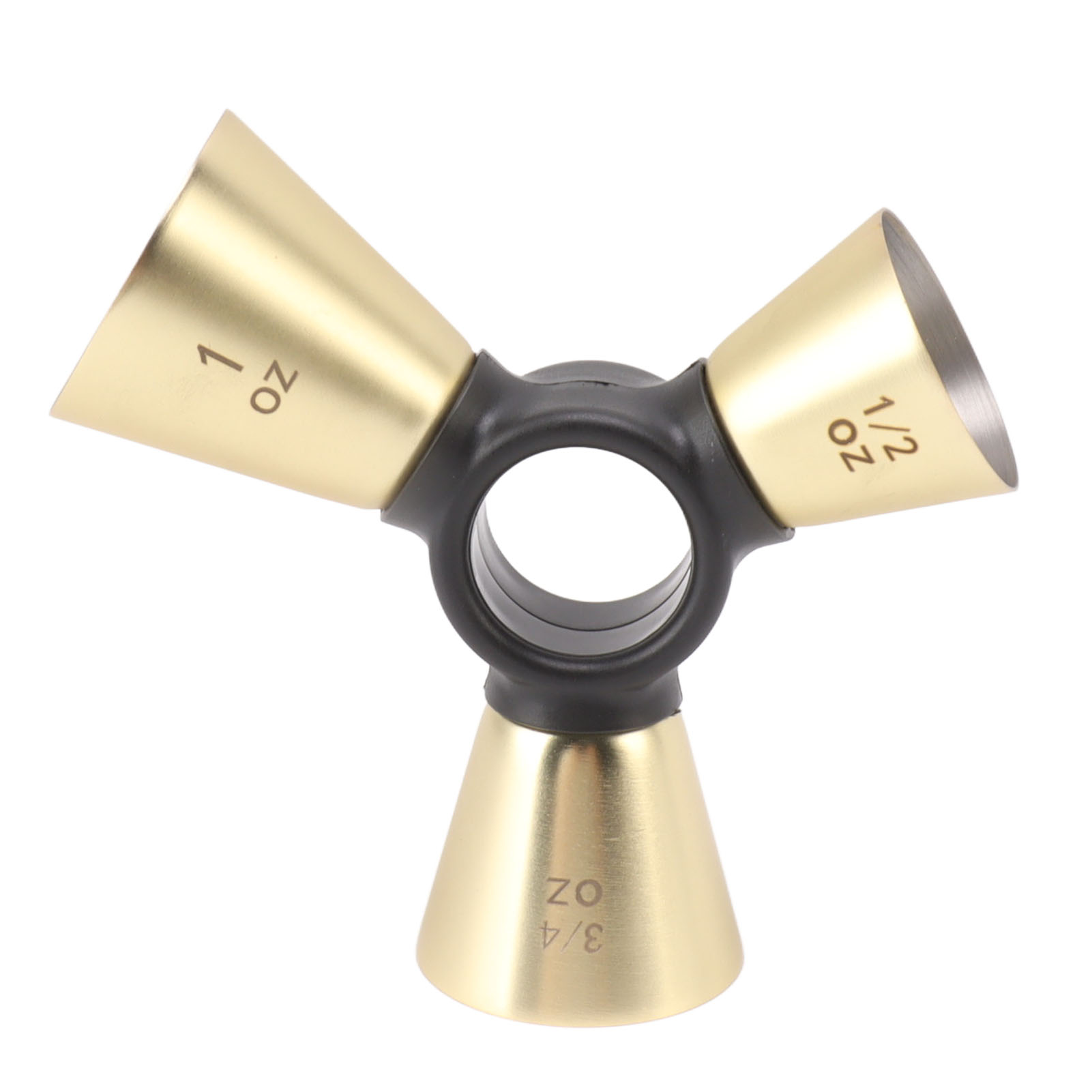 Dreiseitiger Messbecher Aus Edelstahl 304, Ergonomisches Weinmessinstrument Für Weinmischgeräte, Vergoldet