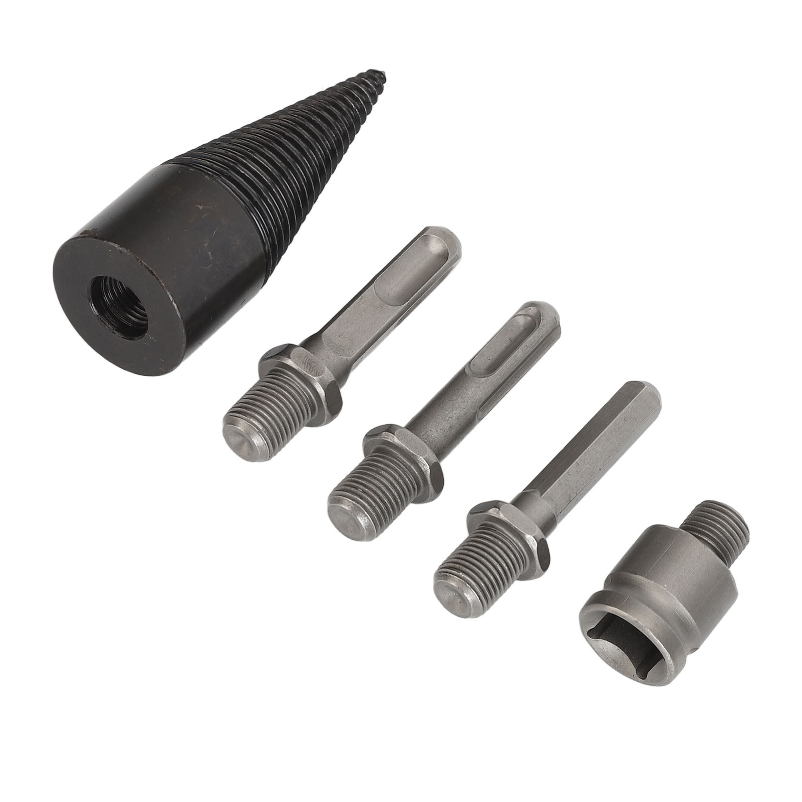 5 Brennholzspaltbohrer, Stahlspaltbohrer, Austauschbarer Stahlbohrer 32 Mm