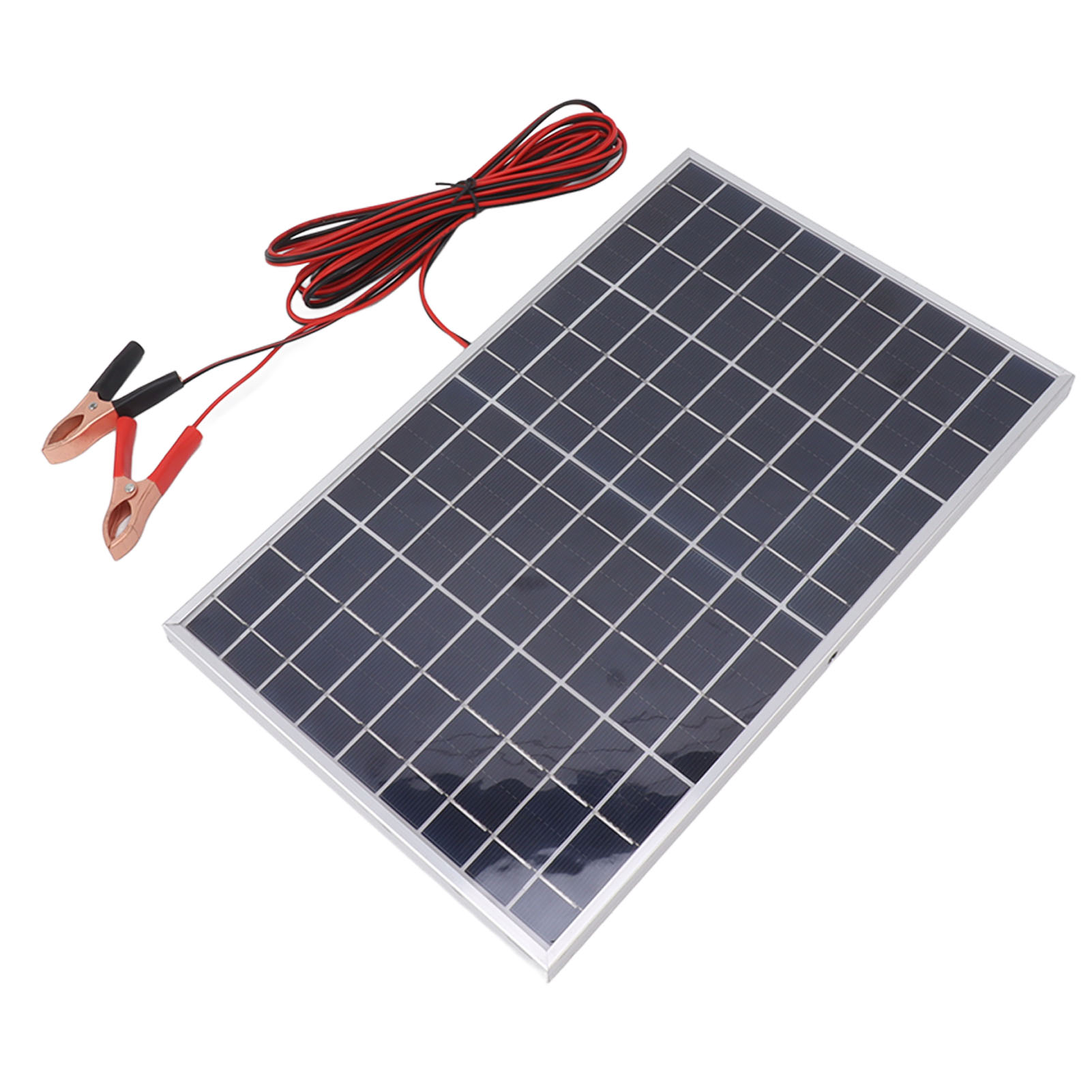 Hocheffizientes 15w 18v Polykristallines Solarmodul-set Mit Klemme Zum Laden Von Wohnmobilen Und Booten