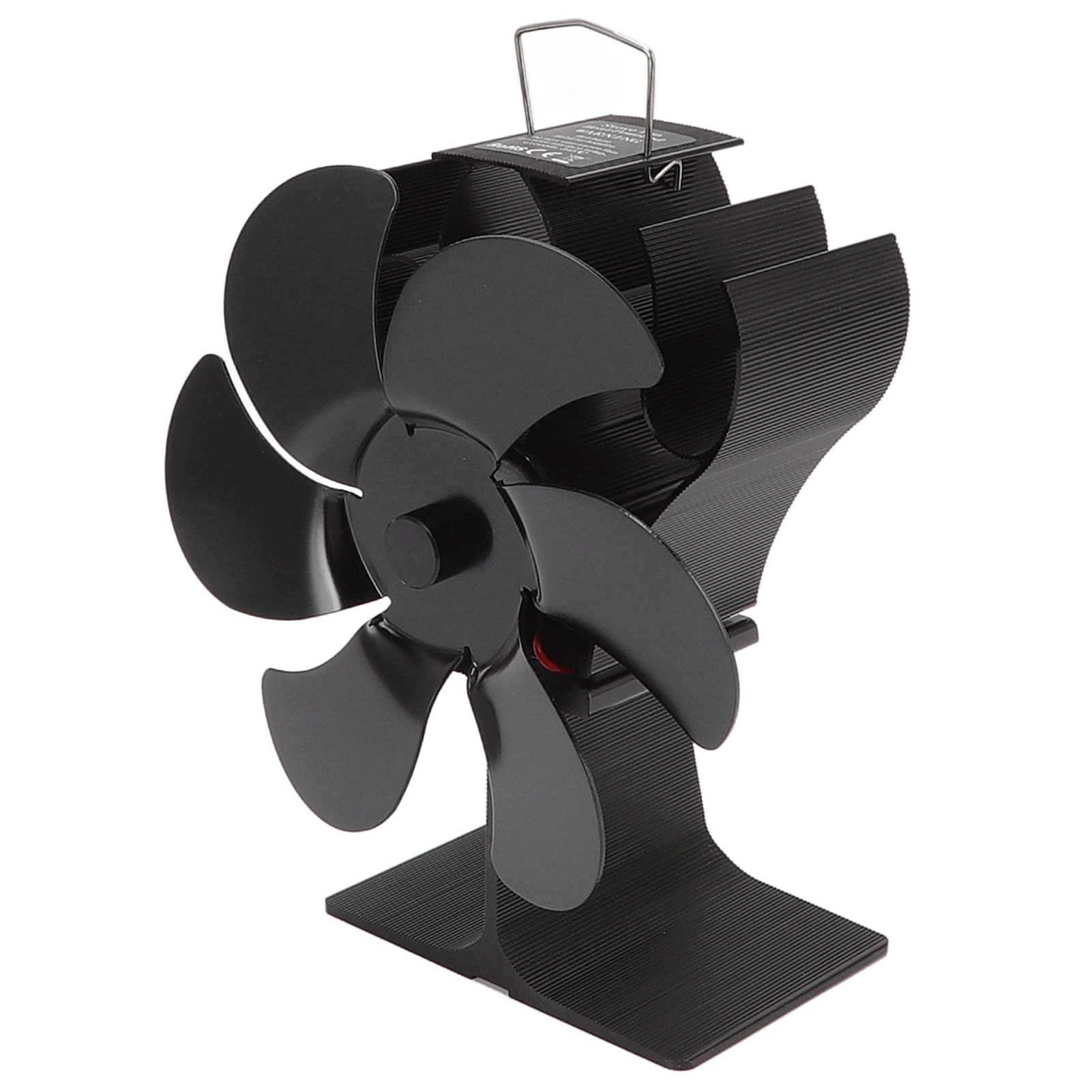 Küchenventilator Mit 6 Flügeln, Schwarz, Selbststartend, Hitzebeständig, Wärmebetrieben, Für Den Hausgebrauch, 152 Mm