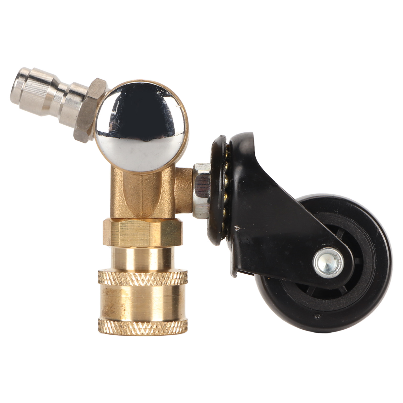 Schwenkbares Unterbodenreinigungsrad Mit 1/4-zoll-schnellanschluss, Messing-hochdruckreinigeradapter, Straßenreinigungsradanschluss