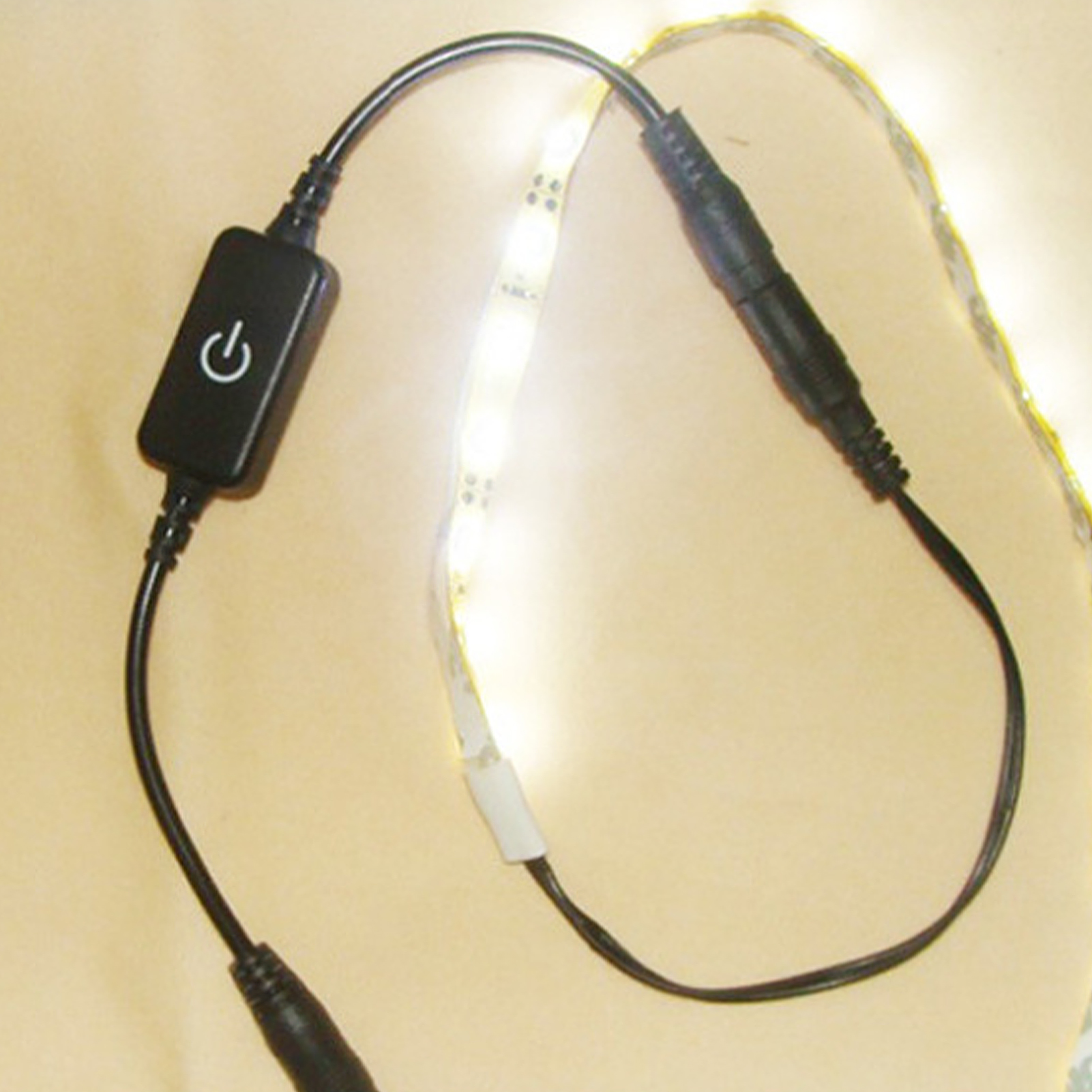 12–24 V, 4 A Mini-led-dimmer, Berührungsschalter, Einfarbige Leuchtdiode, Lichtleiste, Helligkeitsregler, Ein-/ausschalter, Schwarz