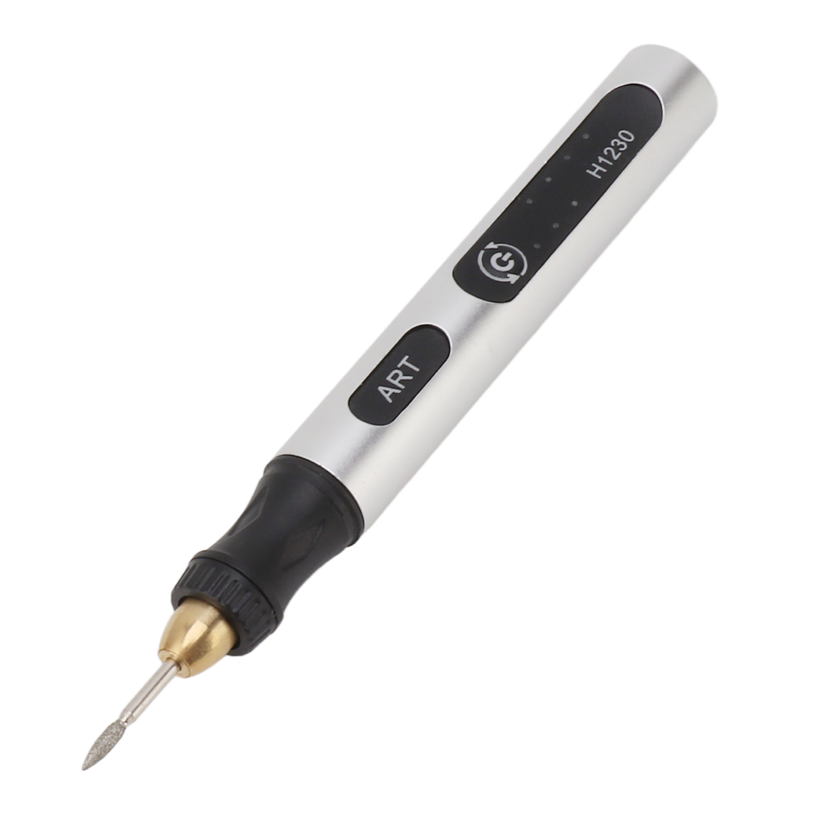 Tragbares Elektrisches Gravierwerkzeug, Kabelloses Rotationswerkzeug, Rutschfest, Silberfarben, Usb 4,2 V, 300 Mah, Gravierstift Für Metall, Glas Und Holz