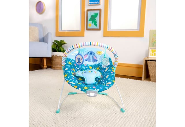 Bright Starts Babywippe Stitch Ohana Paradise Vibrating Bouncer