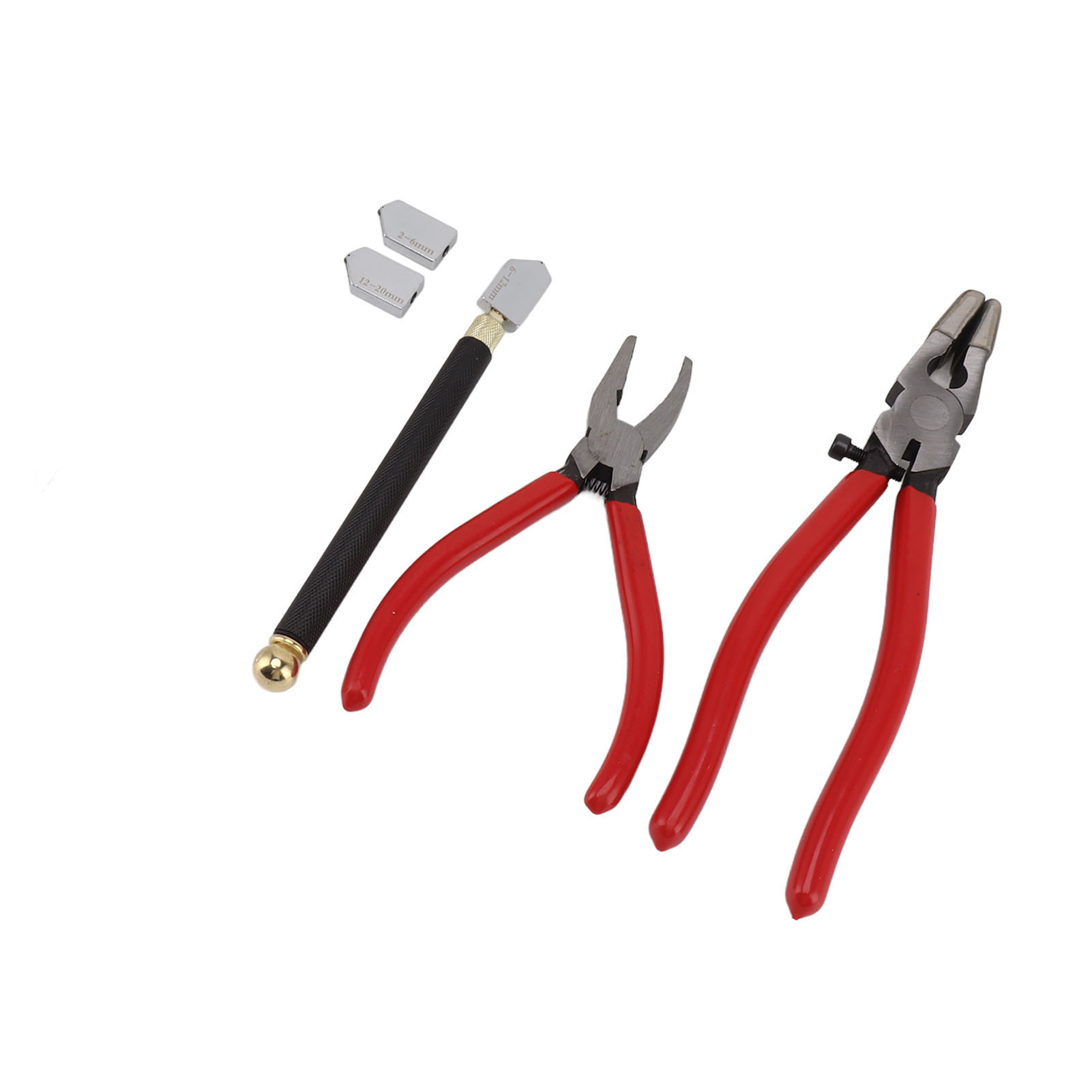 Glasschneidwerkzeug-set, Glasbrechzange, Glasschneiderzange, Stift Mit Klinge (2 Stück), Mit Ölpipette, Schraubendreher