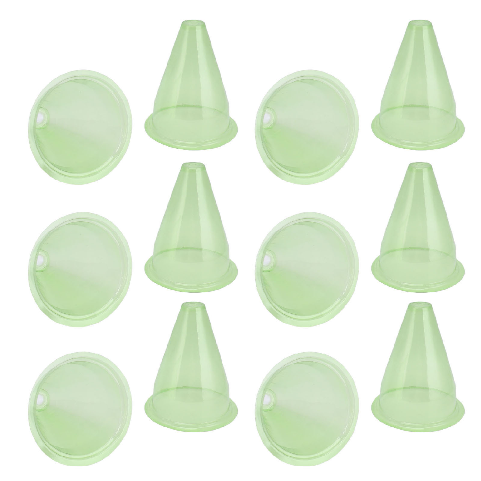 12 Kunststoff-pflanzenabdeckungen, Gartenglocken, Pflanzenabdeckungen, Transparente Gläser, Frostschutz Für Vögel