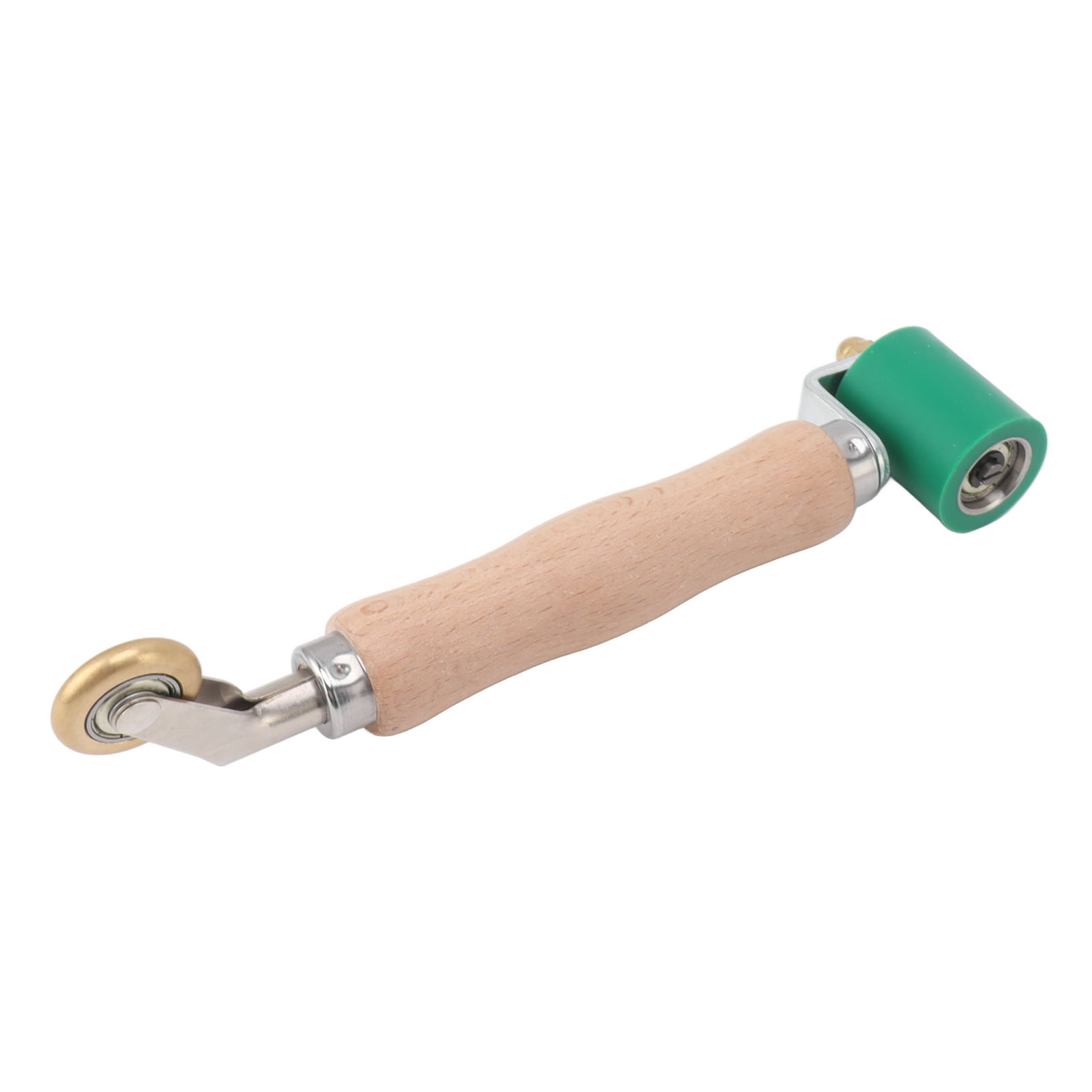 Silikon-fugenrolle 40 Mm, Mehrzweck, Messing, Mit Holzgriff, Für Tapeten, Flachnähte, Zum Verschweißen Von Pvc Und Tpo, Grün