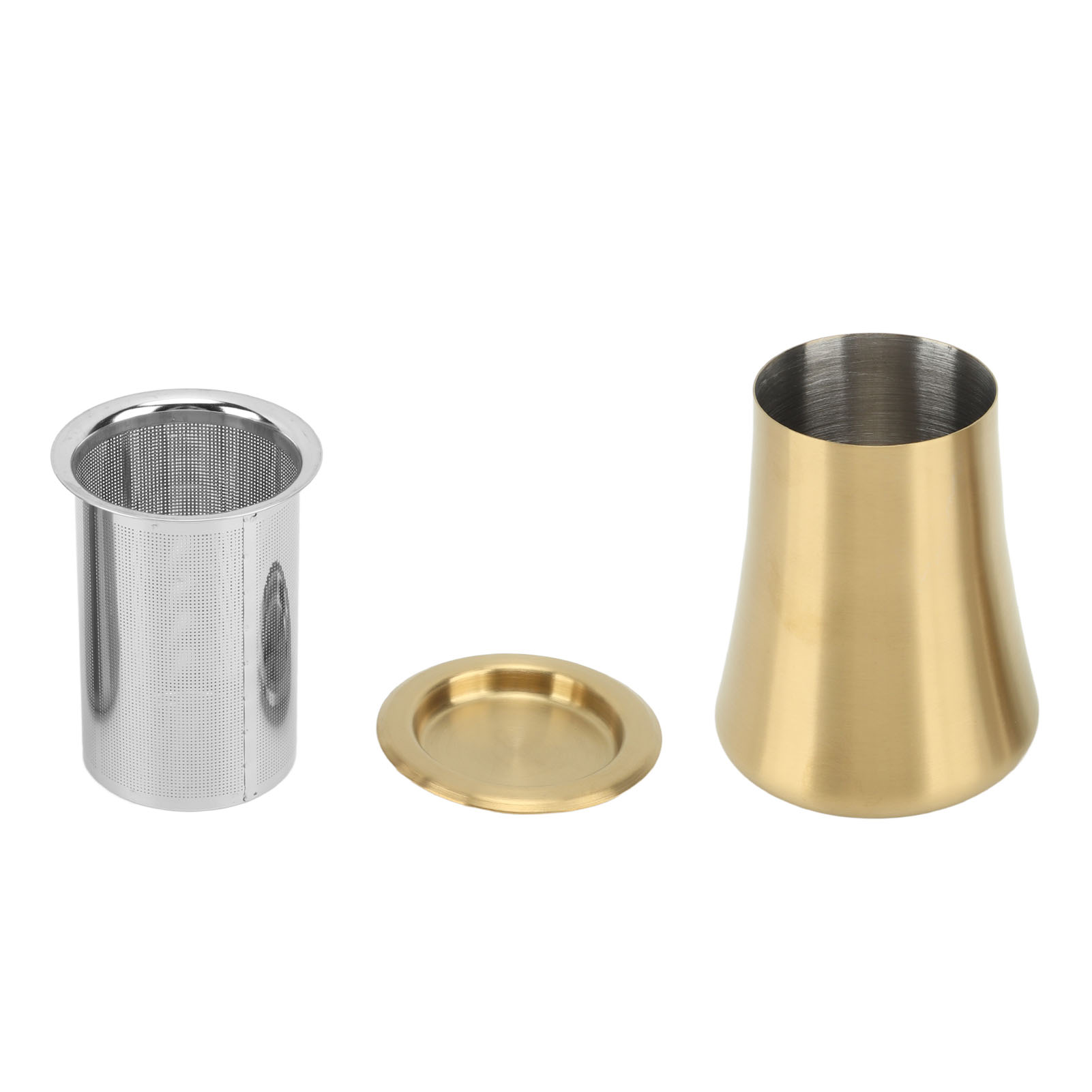 Kaffeesieb, Sieb Für Gemahlenen Kaffee, Sieb Für Fein Gemahlenen Kaffee, Tasse Aus Edelstahl 304, Kaffeezubehör Für Zuhause, Gold