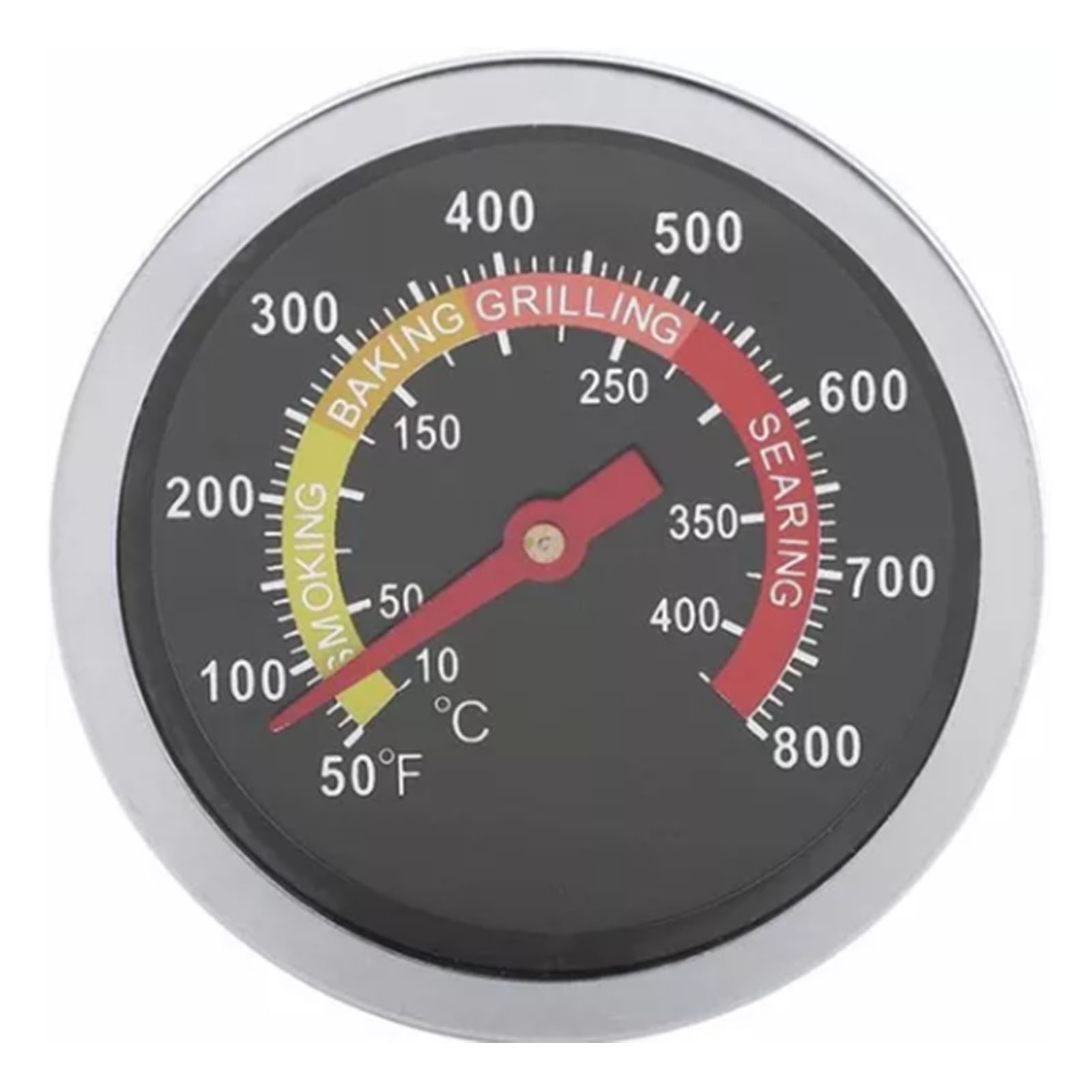 Ofenthermometer Mit Griff 50 Bis 400 °c Professionelles Bimetall-ofenthermometer Im Metallgehäuse Für Grills