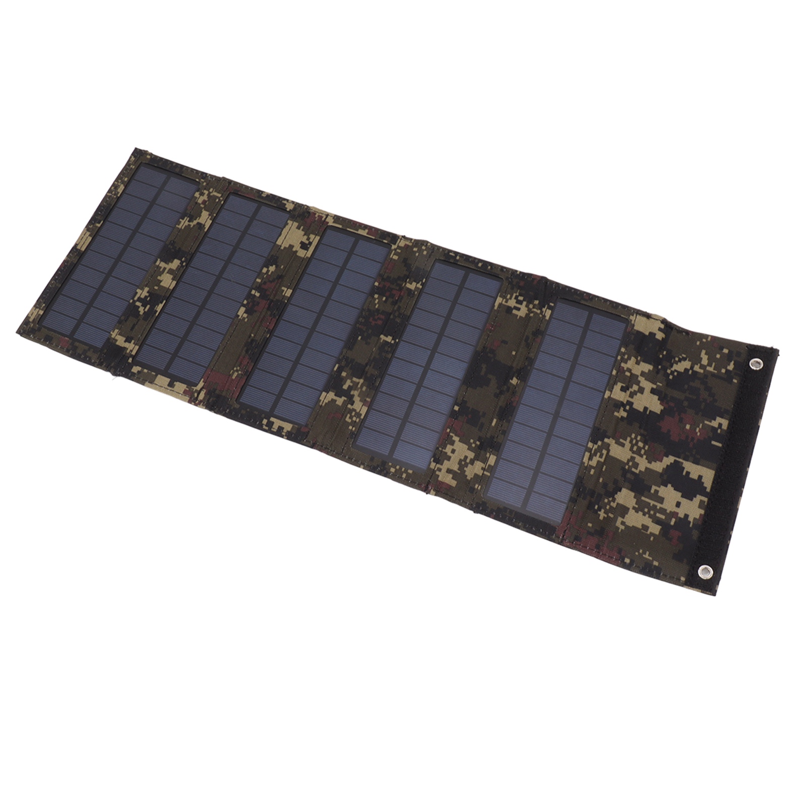 50-w-solarpanel-tasche, Tragbar, Monokristallin, Silikon, 5-teilig, Faltbar, Für Den Außenbereich, Tarnmuster