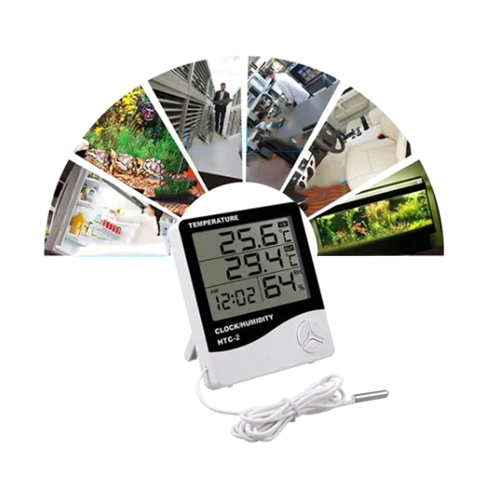 Digitales Hygrometer, Thermometer, Temperatur- Und Feuchtigkeitsmonitor Für Zuhause Mit Externer Wasserdichter Sonde Für Den Innen- Und Außenbereich