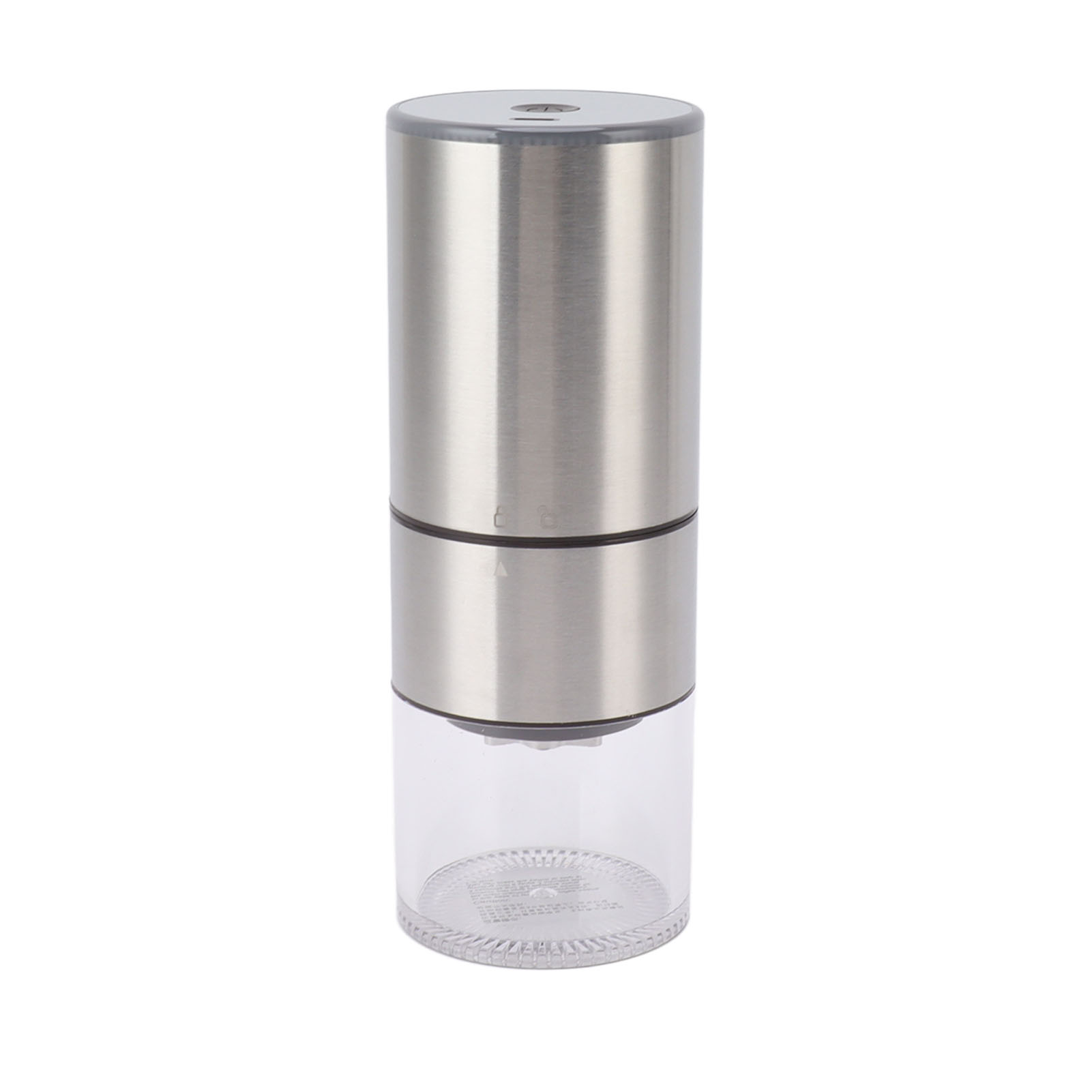Elektrische Kaffeemühle, Fein Gemahlen, Einstellbar, Automatisch, Usb-aufladbar, Tragbar, Kabellos, 110 Ml, Silber