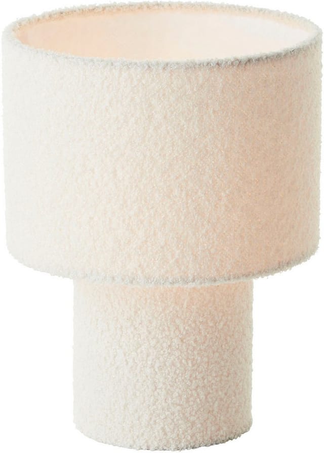 LeGer Home by Lena Gercke Tischleuchte Debora, ohne Leuchtmittel, Teddy-Stoff, Höhe 30 cm, Ø 23 cm, E27